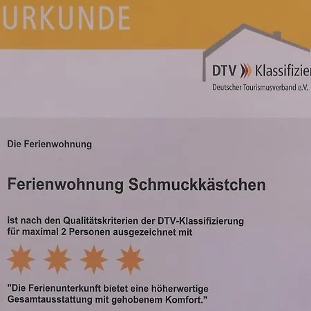 Closeferienwohnung Schmuckkaestchen *
